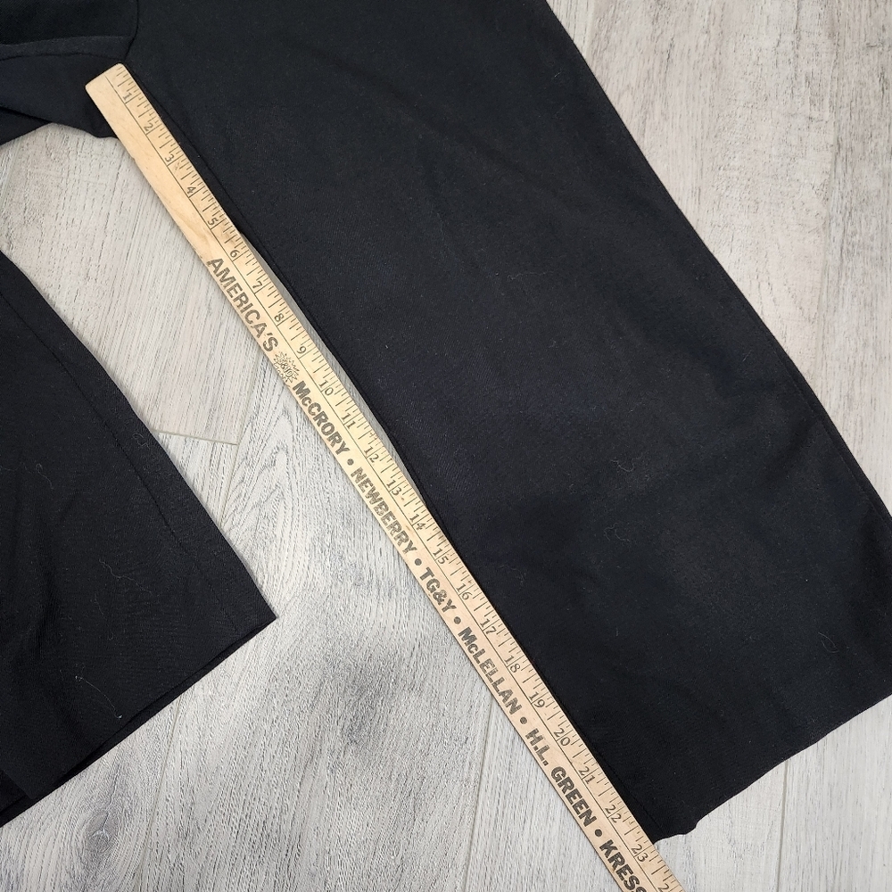 Aritzia Babaton Agency Cropped Pant Black City Wool Size 10 - Picture 14 of 15
